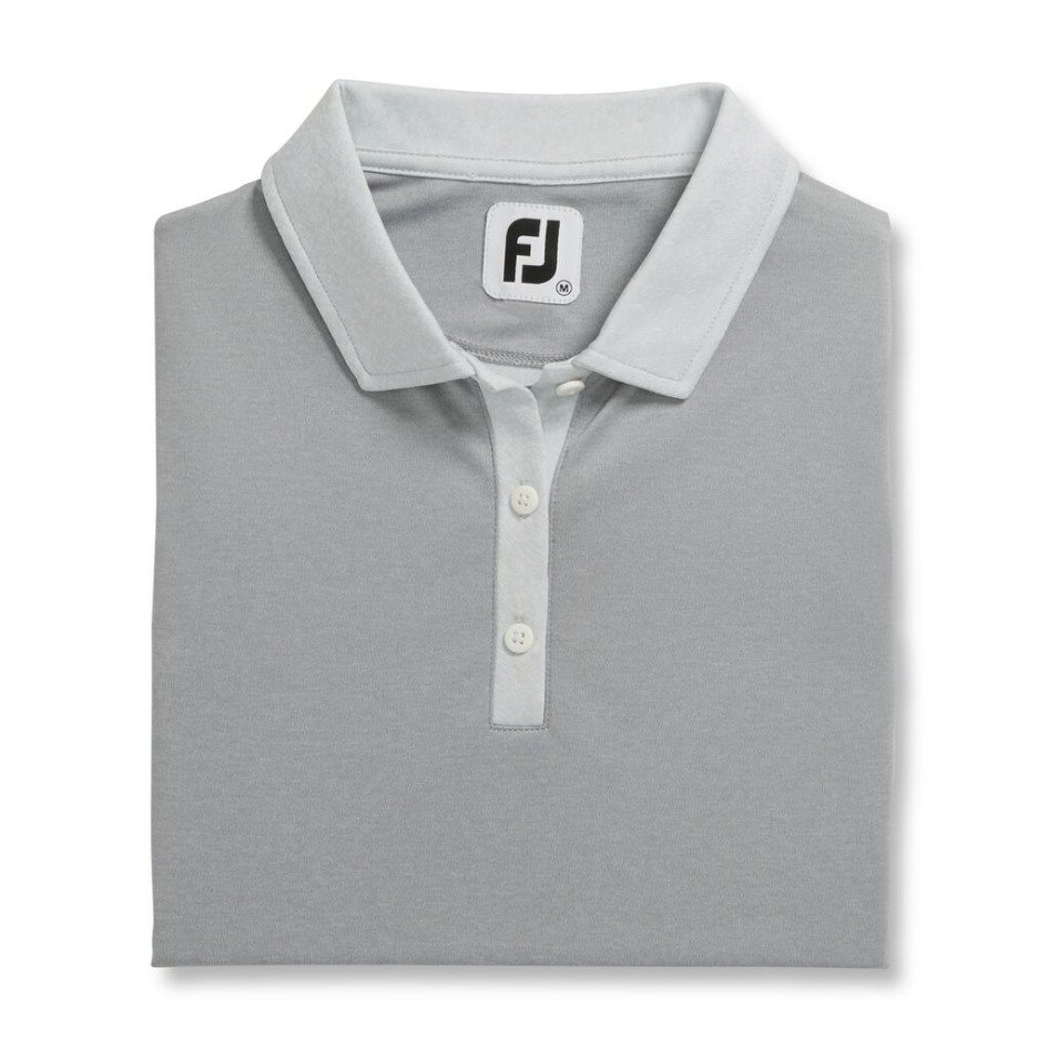 Graumeliertes, ärmelloses Jacquard-Hemd Mit Rückenteil Für Damen Im Stil Der Vorsaison Footjoy Switzerland