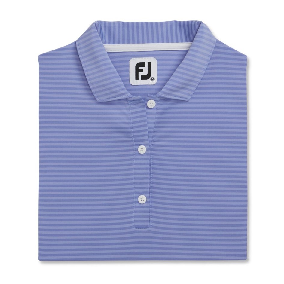 Footjoy Switzerland Cap Sleeve Tonal Stripe Damen-stil Der Vorherigen Saison Violett