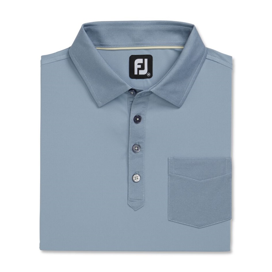 Taubengraue Tonale Trimmen Solide Tasche Lisle Selbstkragen Footjoy Switzerland