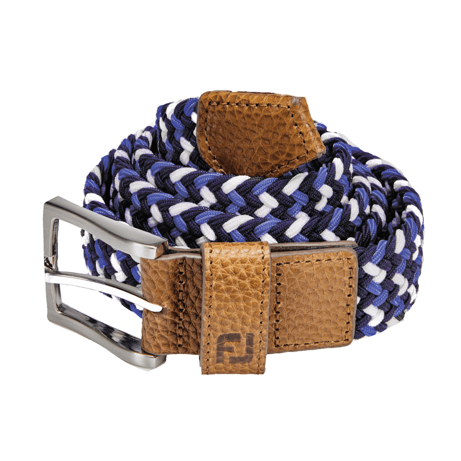 Ozean-weiß-schwarz Footjoy Switzerland Multi Woven Golfgürtel