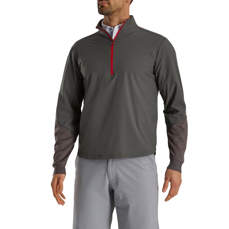 Footjoy Switzerland Hyperflex Pullover Charcoal-heather Charcoal