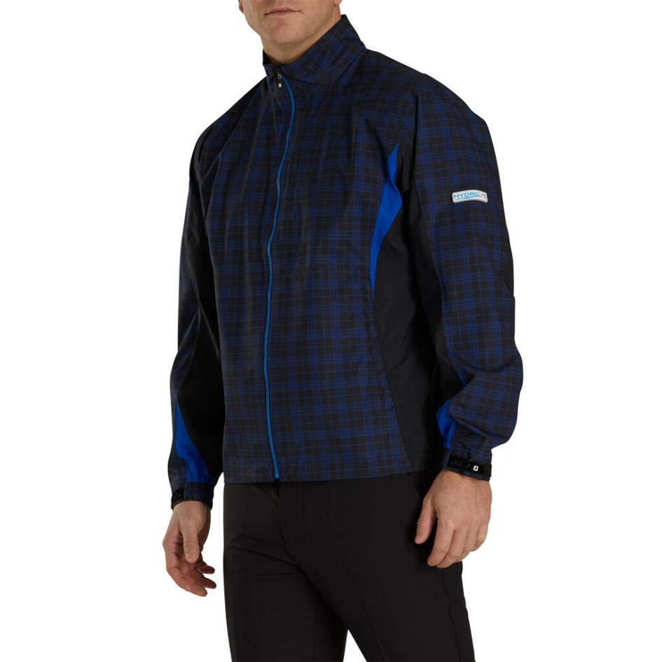 Footjoy Switzerland Schwarz-royal Karierte Fj Hydrolite Regenjacke