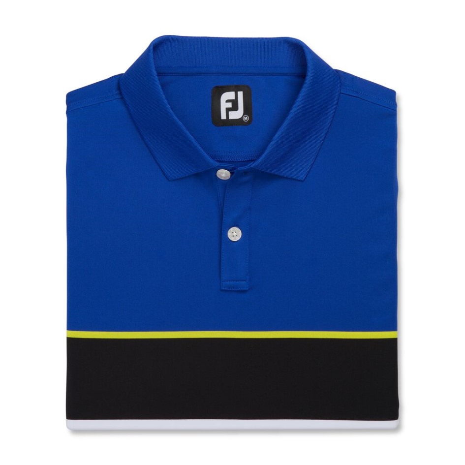 Ozean-weiß-schwarz Footjoy Schweiz Farbtheorie Feinstrickkragen