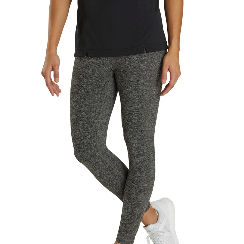 Footjoy Switzerland Knöchellange Leggings Damen Charcoal Space Dye