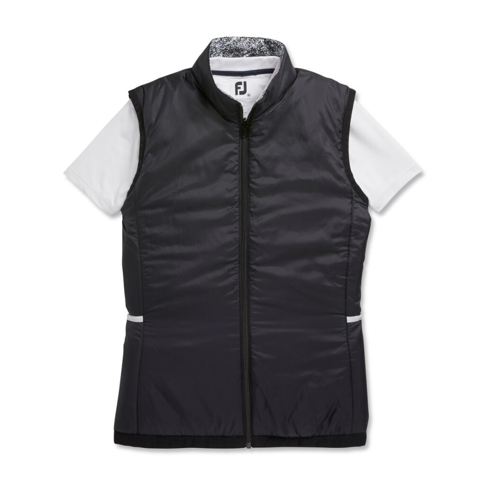 Isolierte Wendeweste Damen-Vorsaison-Stil Footjoy Switzerland Schwarz-weiß