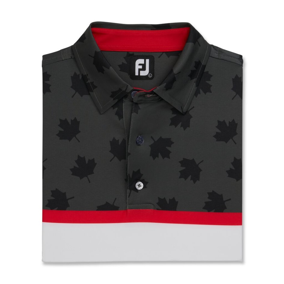 Engineered Tonal Leaf Footjoy Switzerland Weiß-schwarz-rot