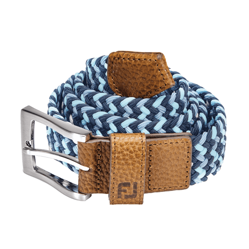 Multigewebter Golfgürtel Footjoy Switzerland Bluestone-denim-azure
