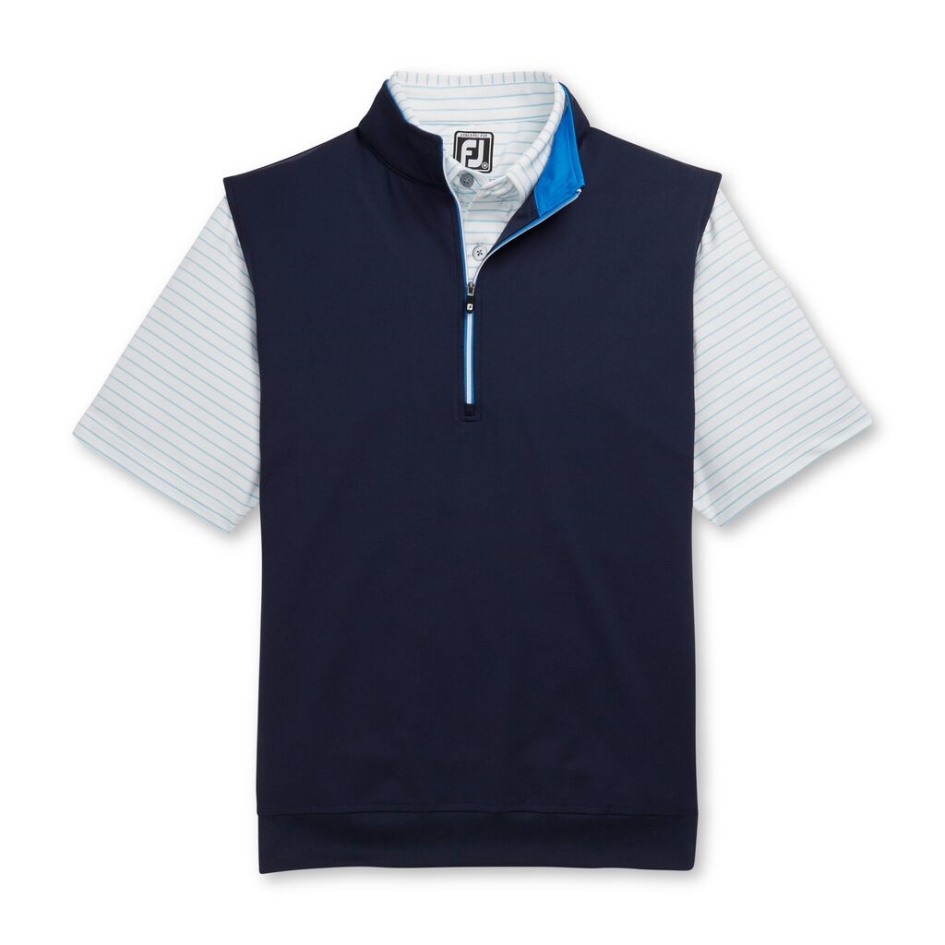 Jersey-Weste Mit Halbem Reißverschluss Footjoy Switzerland Navy
