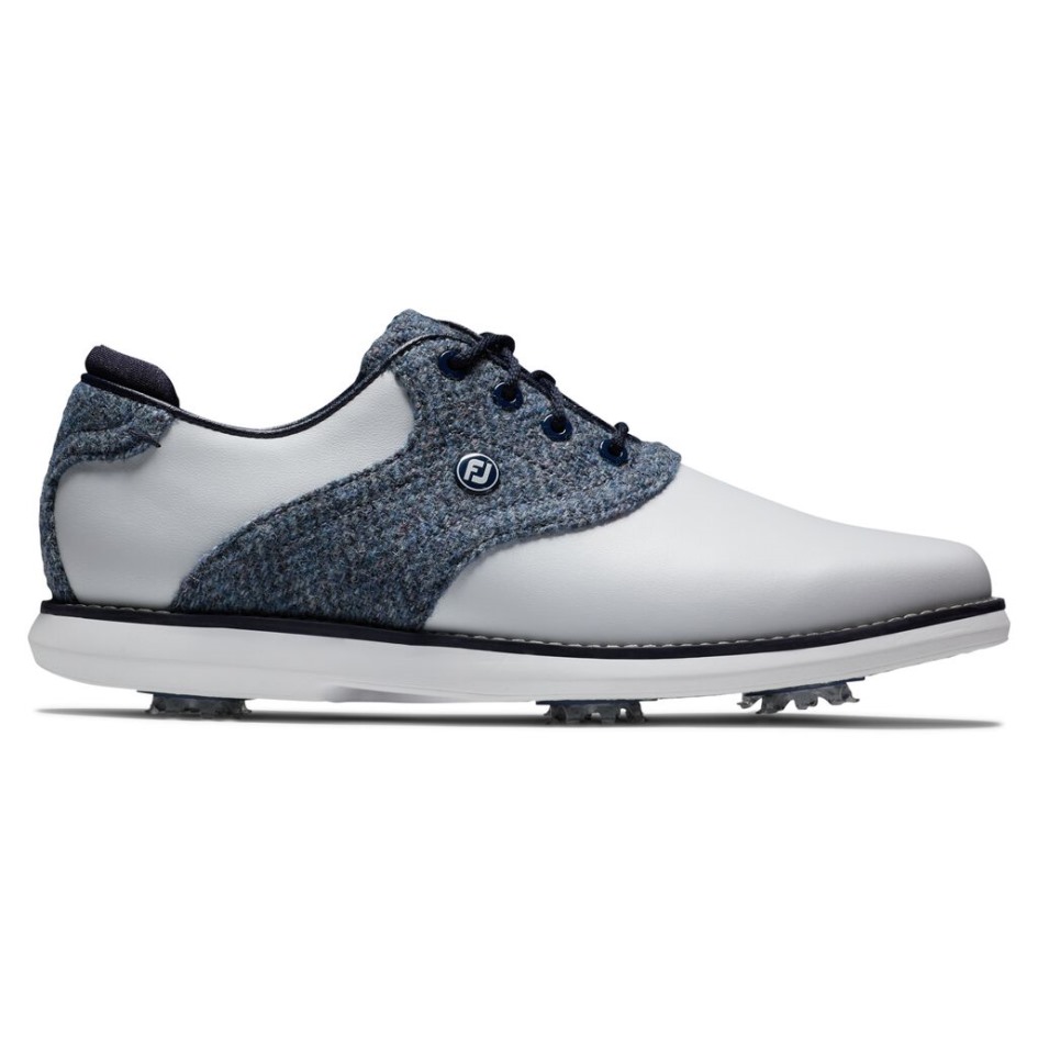 Footjoy Schweiz Lewis Traditionen Damen Weiß-blau