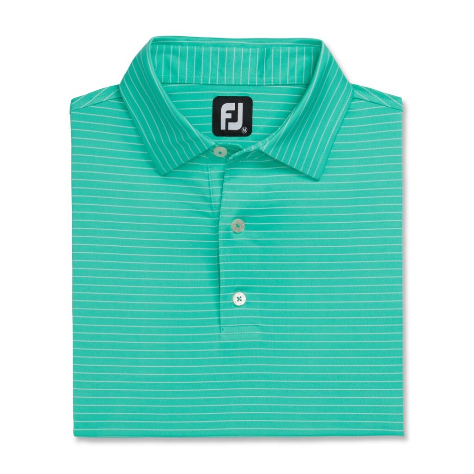 Footjoy Switzerland Grün-weißer Klassischer Bleistiftstreifen