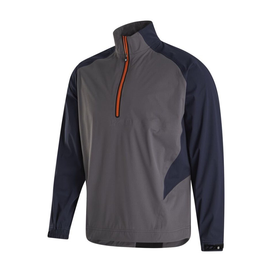 Anthrazit-schwarz Karierter Footjoy Switzerland Hydroknit Pullover – Stil Der Vorherigen Saison