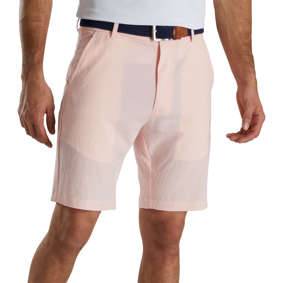 Quarzrosa Seersucker-Shorts 10'' Schrittlänge Footjoy Switzerland