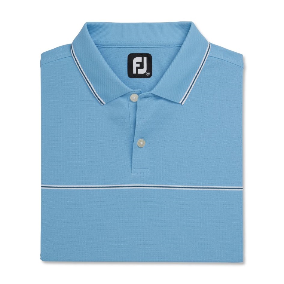 Abendblau Kleine Details Elastischer Pique-strickkragen Footjoy Switzerland