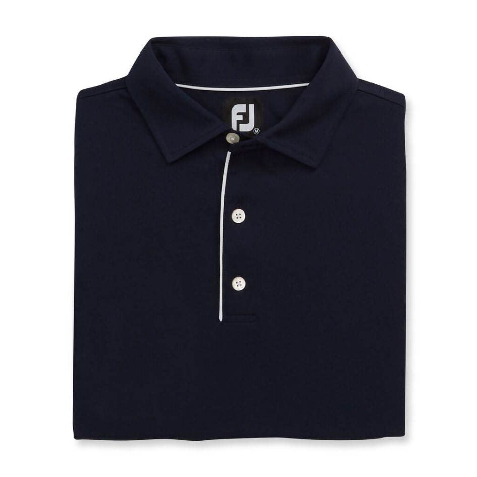 Navy Langarm Sonnenschutz Shirt Footjoy Switzerland