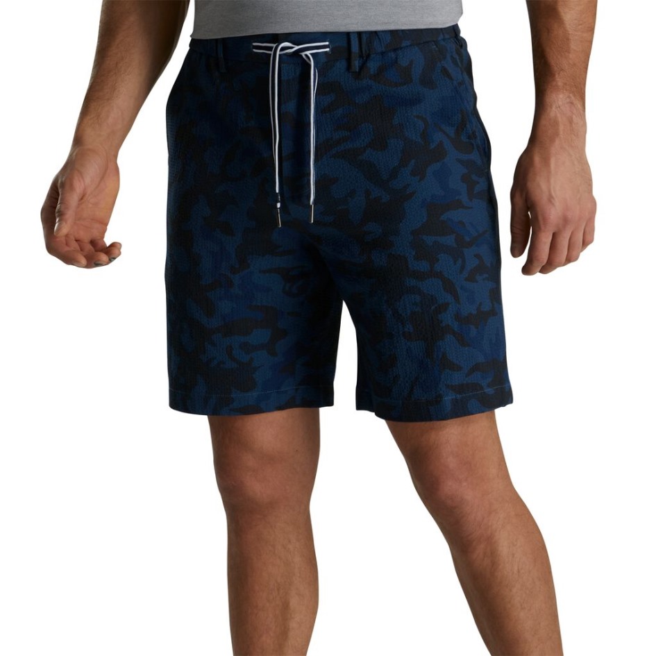 Marine Camo Footjoy Schweiz Reisende Shorts Aus Seersucker