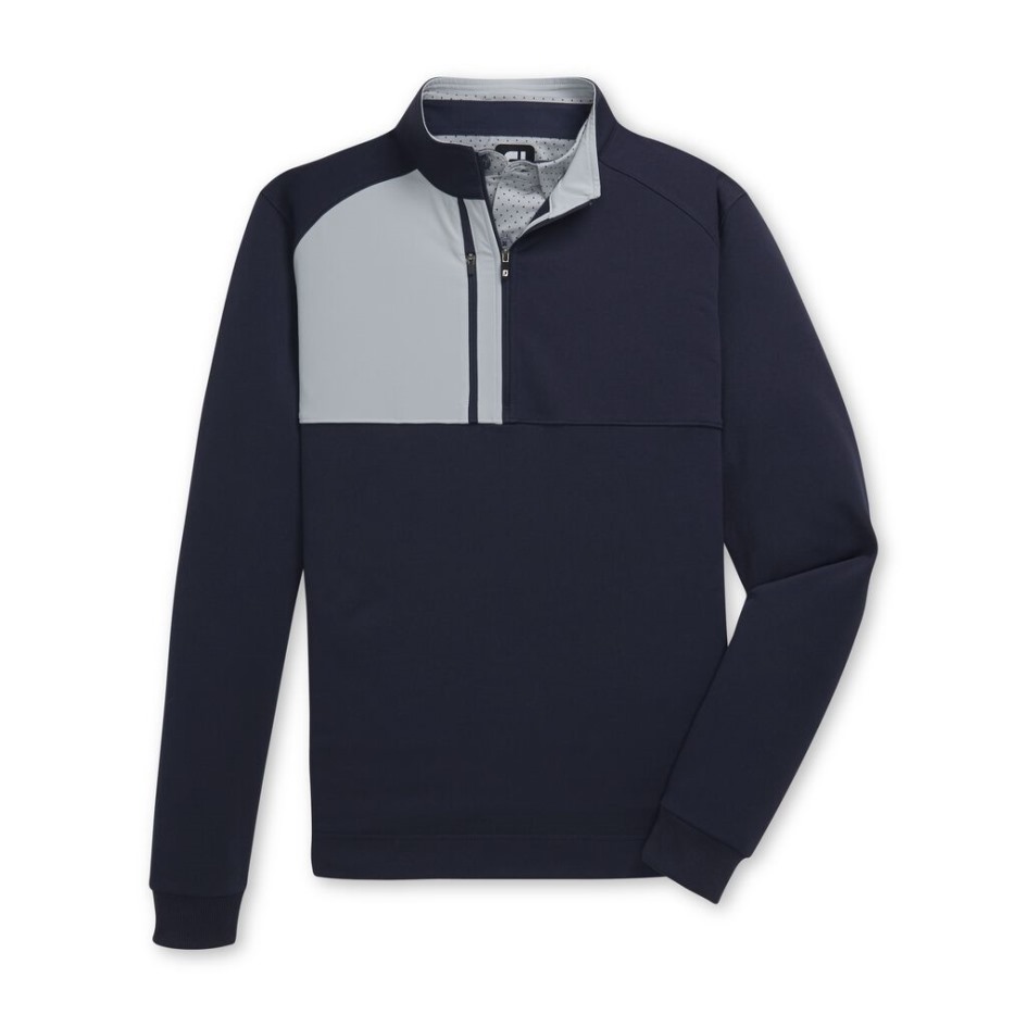 Piqué-Sport-Midlayer Footjoy Switzerland Navy