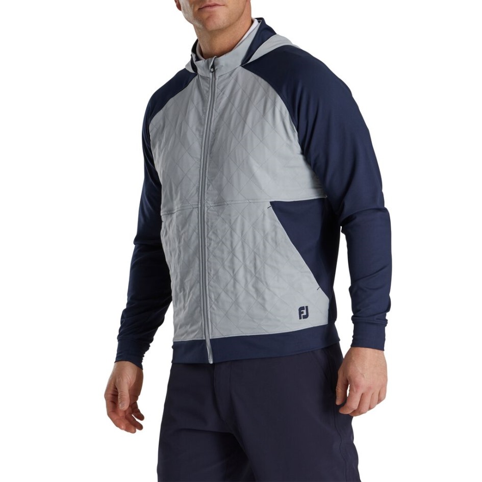 Footjoy Switzerland Marinegrauer Hybrid-Hoodie