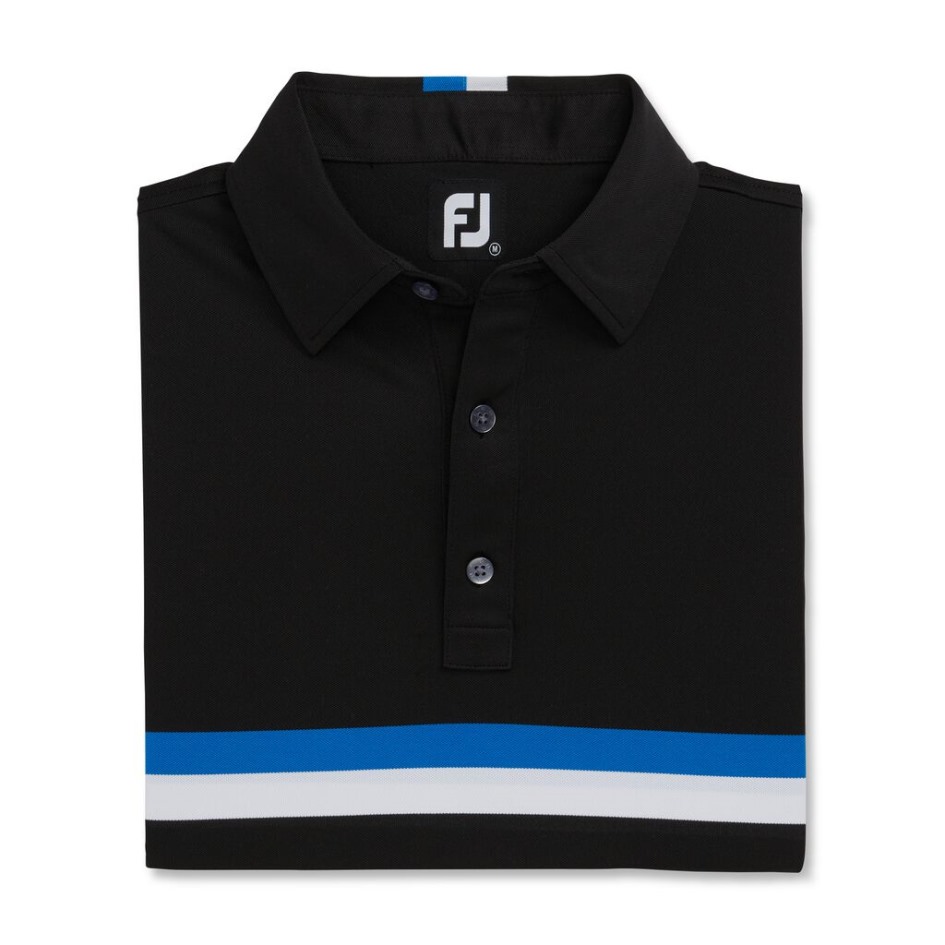 Doppeltes Brustband Pique-vorsaison Stil Schwarz-kobalt-weiss Footjoy Schweiz