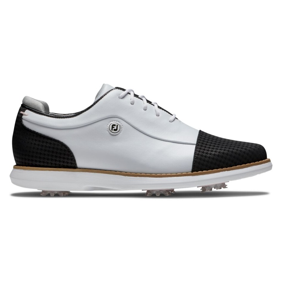 Traditionen Cap Toe Damen Footjoy Switzerland Weiss-schwarz