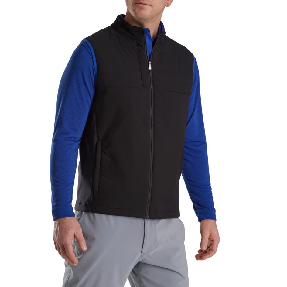 Black-ocean Footjoy Switzerland Isolierte Weste Mit Durchgehendem Reißverschluss