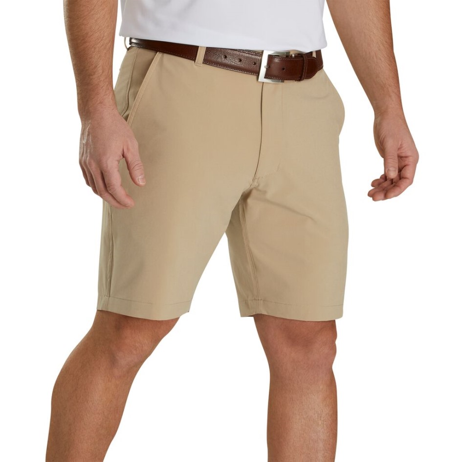 Khaki Footjoy Schweiz Leichte Shorts 9'' Schrittlänge