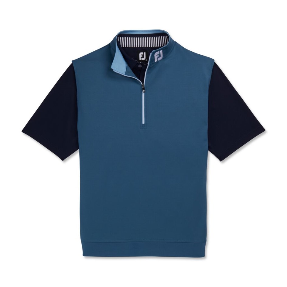 Jersey-Weste Mit Halbem Reißverschluss - FJ Tour Collar Ink Footjoy Schweiz