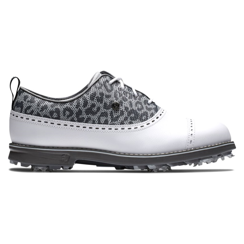 White-leopard Print Footjoy Switzerland Premiere Series - Cap Toe Damen