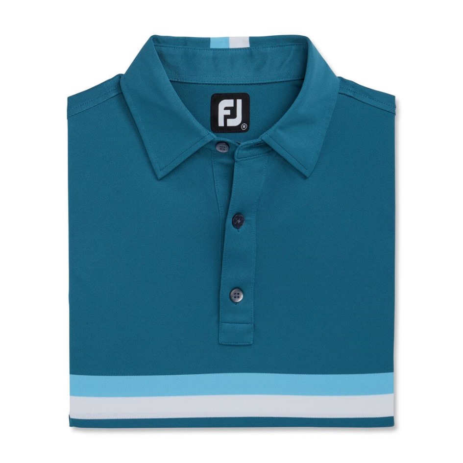 Doppeltes Brustband Pique-vorsaison Style Footjoy Switzerland Ink-dusk Blue-white