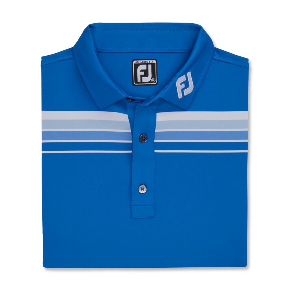 Footjoy Switzerland Royal Athletic Fit Shadow Chestband Lisle Self Collar - FJ Tour Collar