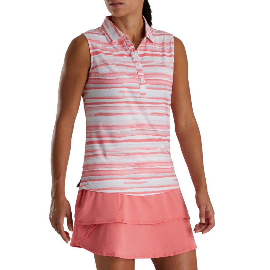 Footjoy Schweiz Hellkoralle ärmellos Aquarell Frauen