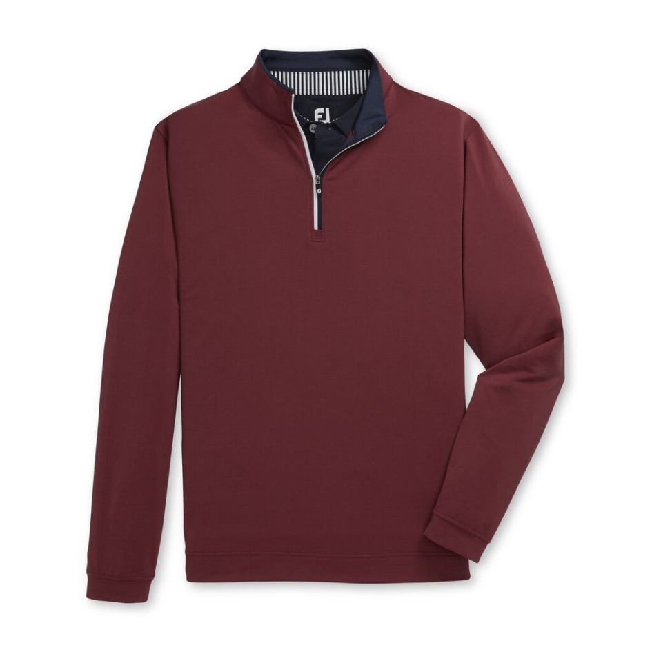 Footjoy Switzerland Leichter Viertelreißverschluss Rot-navy