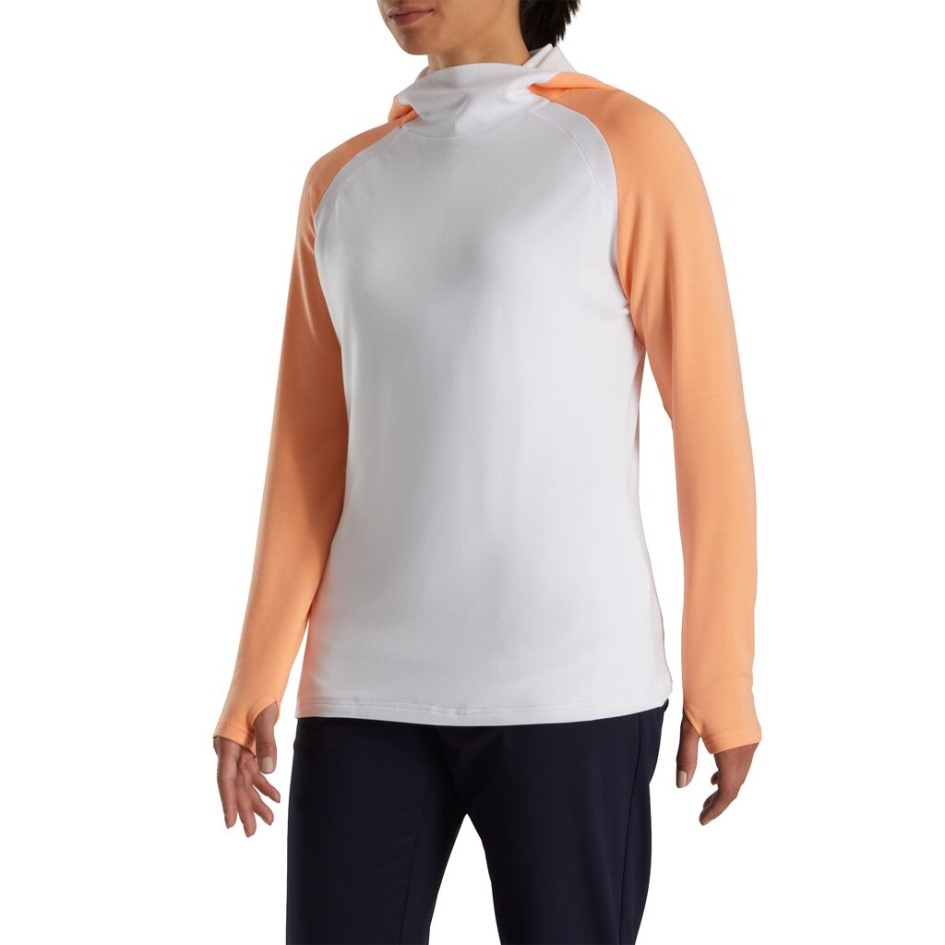 Melon-white Footjoy Switzerland Farbblock-hoodie Damen
