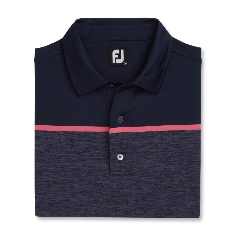 Spacedye Block Lisle Selbstkragen Footjoy Switzerland Navy