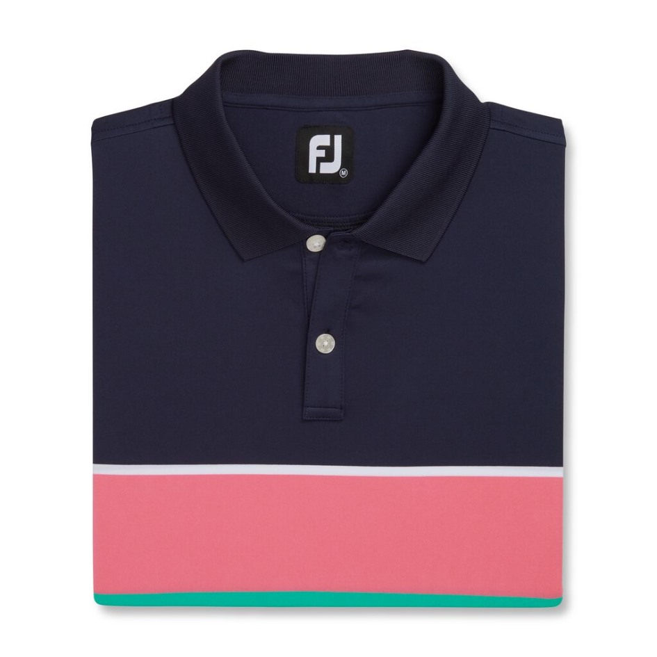 Color Theory Strickkragen Footjoy Switzerland Navy-sea Green-watermelon
