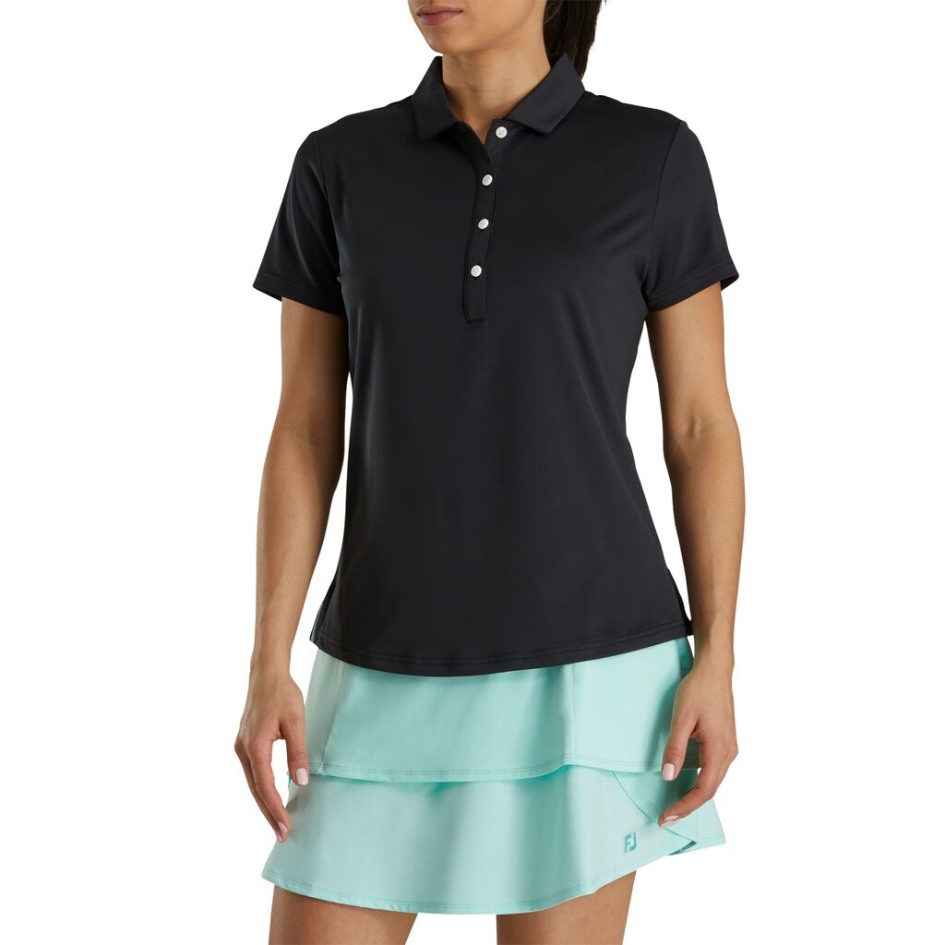 Schwarzer Fester Stehkragen Damen Footjoy Switzerland