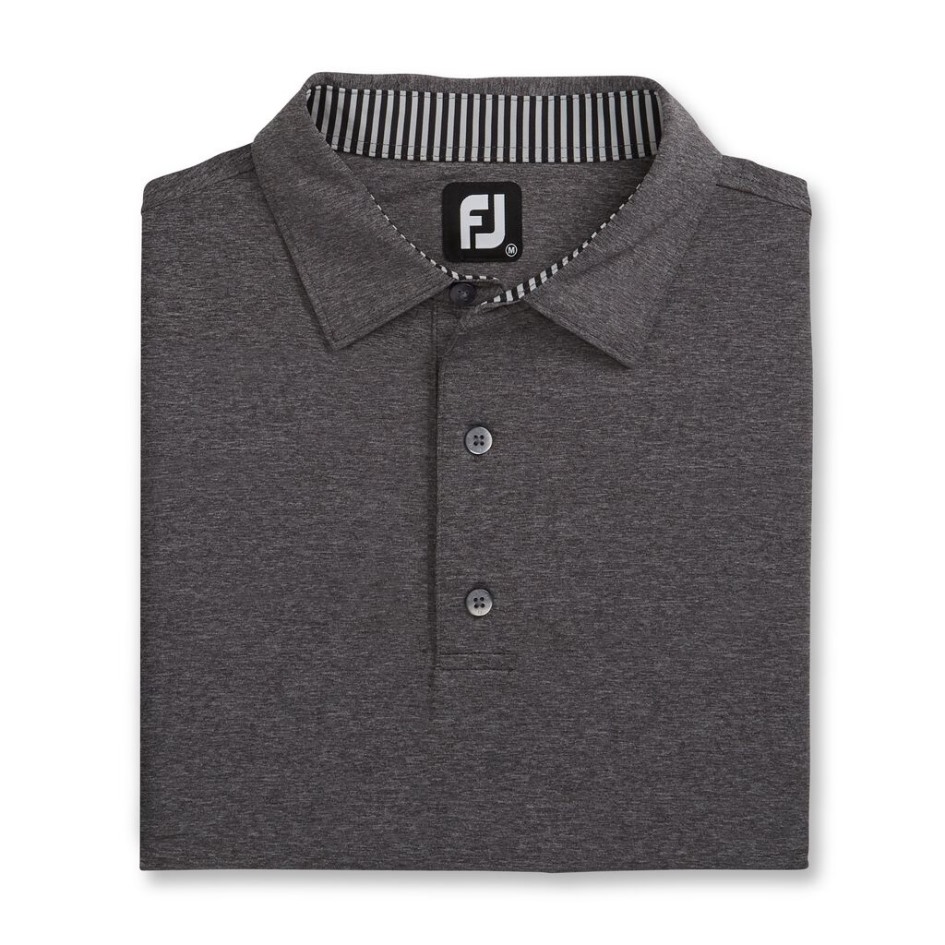 Solide Lisle Selbstkragen Footjoy Switzerland Heather Charcoal