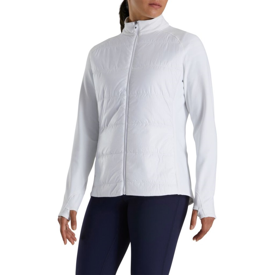 Footjoy Switzerland Weiße Hybridjacke Damen