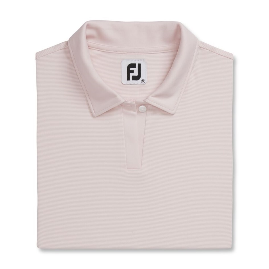 Zartrosa Damen-Nadelstreifen Mit Flügelärmeln Im Stil Der Vorsaison Von Footjoy Switzerland