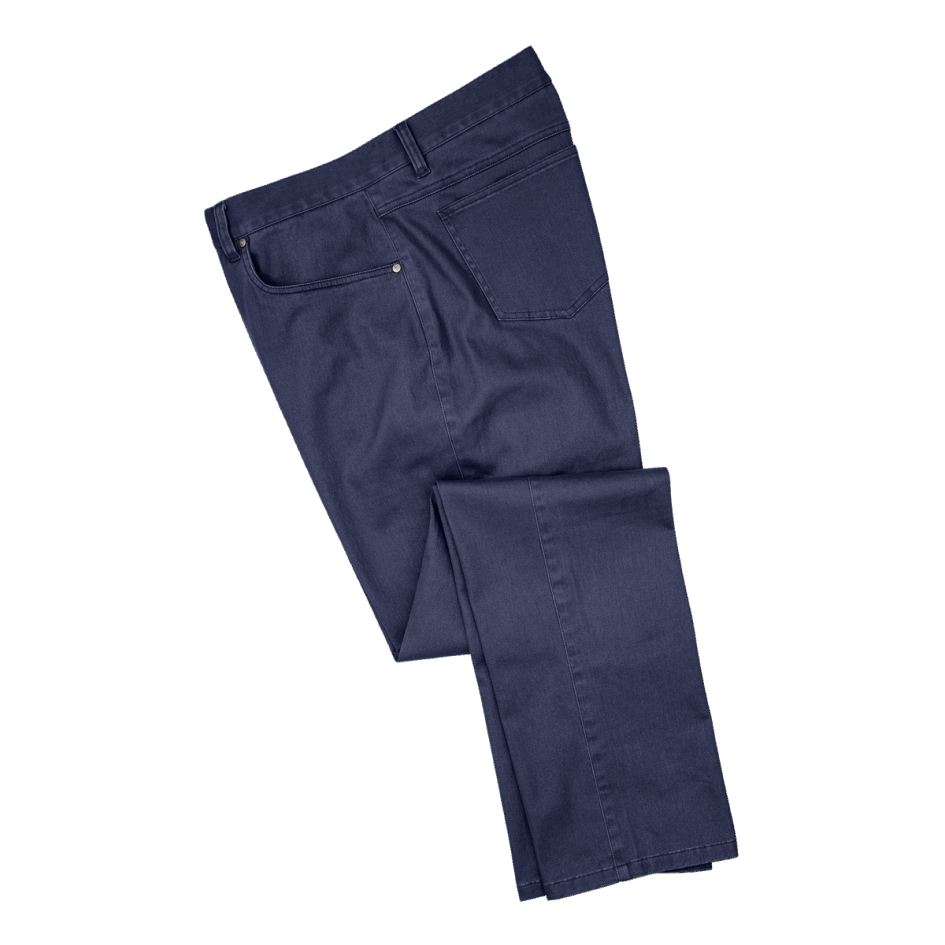 Footjoy Switzerland 5-Pocket-Hose Aus Wildleder-Baumwoll-Twill Navy