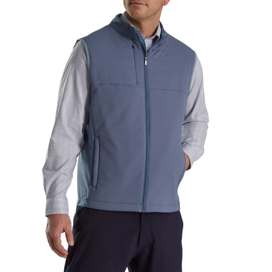 Isolierte Weste Mit Durchgehendem Reißverschluss Footjoy Switzerland Bluestone-denim