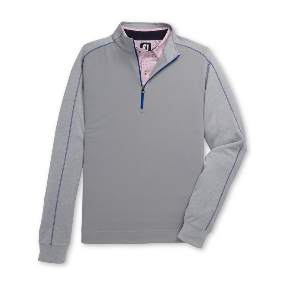 Tonal Heather Midlayer Footjoy Switzerland Grey