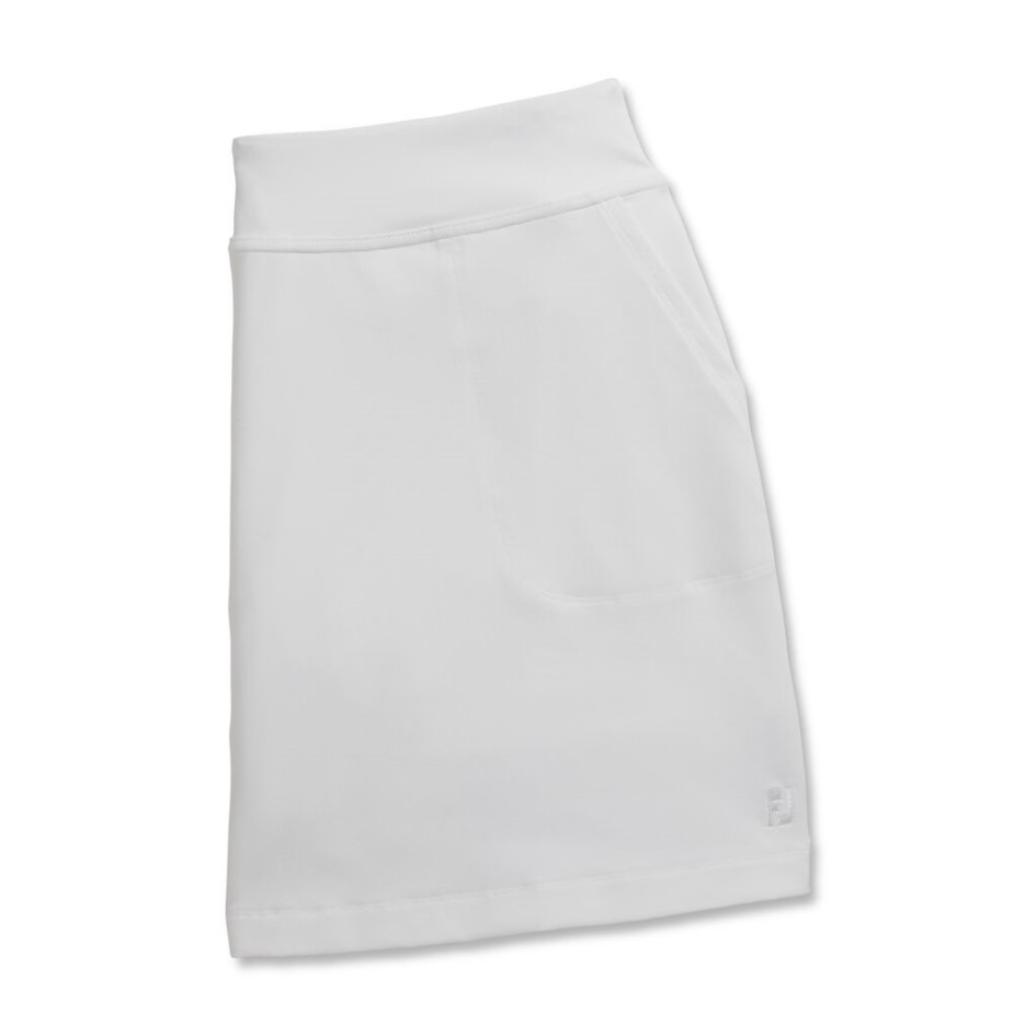 Weiß Footjoy Switzerland Performance Strickskort Damen
