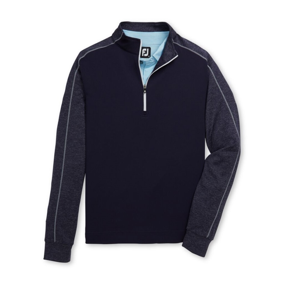 Footjoy Switzerland Marineblauer, Melierter Midlayer