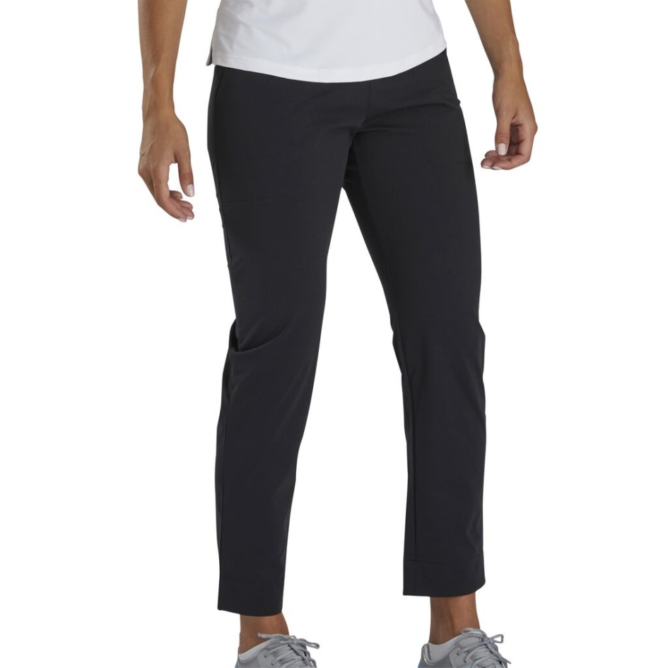 Footjoy Switzerland Hoch Taillierte Bauchfreie Hose Damen Schwarz