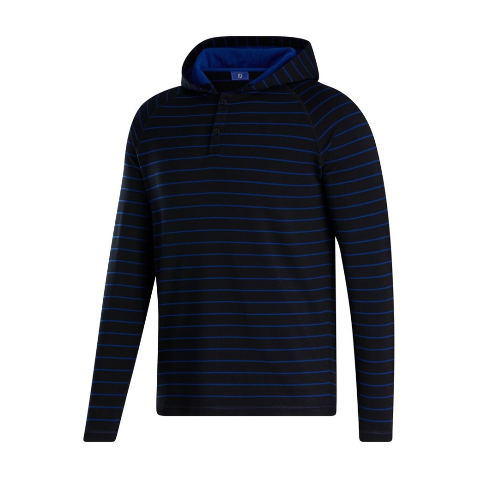 Gestreifter Hoodie Footjoy Switzerland Black-ocean