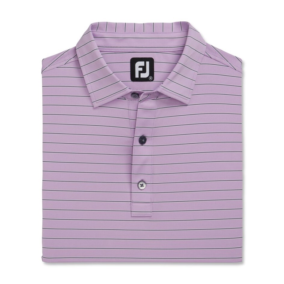 Lavendel Dreifach Nadelstreifen Lisle Selbstkragen Footjoy Switzerland