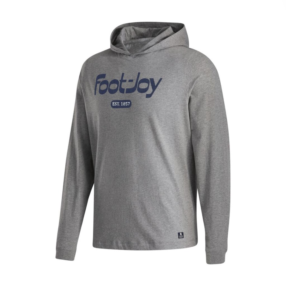 Footjoy Switzerland Fj Heritage Langarm-Hoodie – Grauer Stil Der Vorherigen Saison