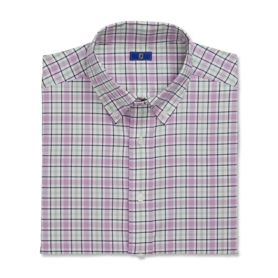 Superweiches Gewebtes Plaid Footjoy Switzerland White-lavender-sage-navy