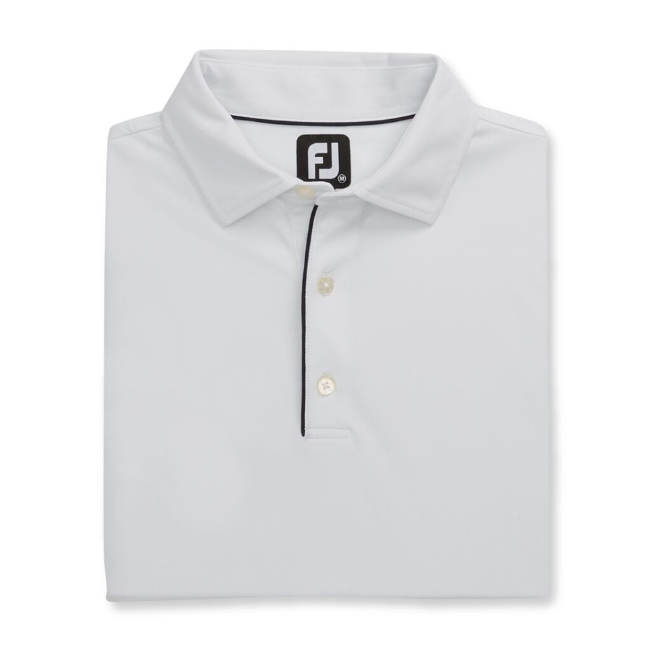 Footjoy Switzerland Weißes Langarm-Sonnenschutz-Shirt