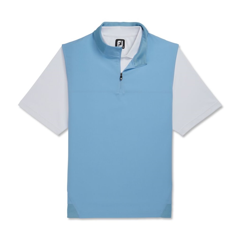Footjoy Switzerland Stretch-Webweste Mit Strickakzenten Im Stil Der Vorsaison In Dunkelblau